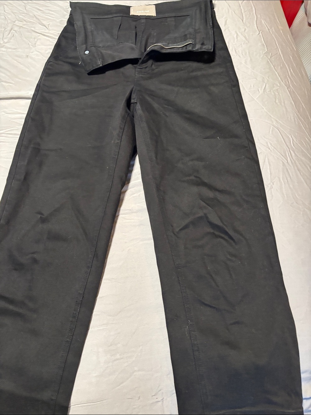 Everlane Women's Black Straight-Leg Pants